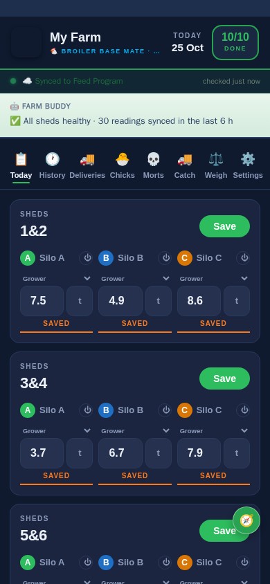Silo Tracker — live silo readings on the phone Reader
